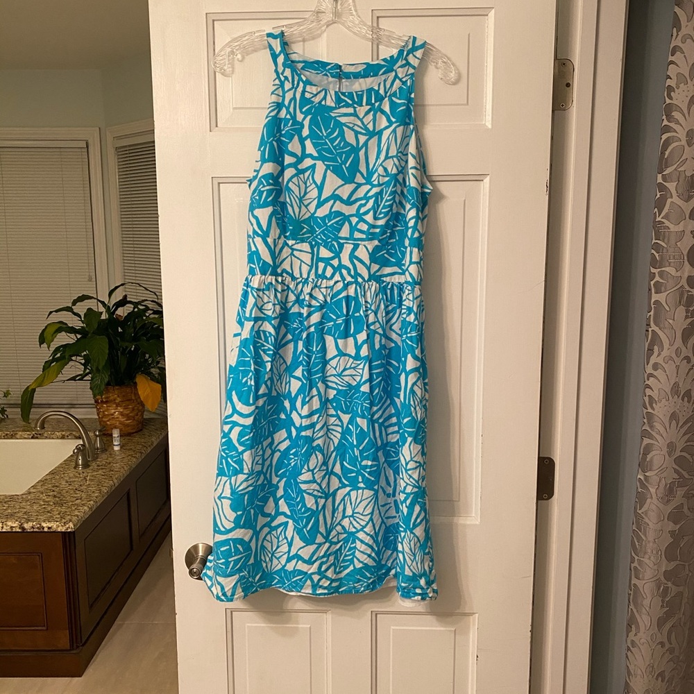 Cute blue and white floral dress